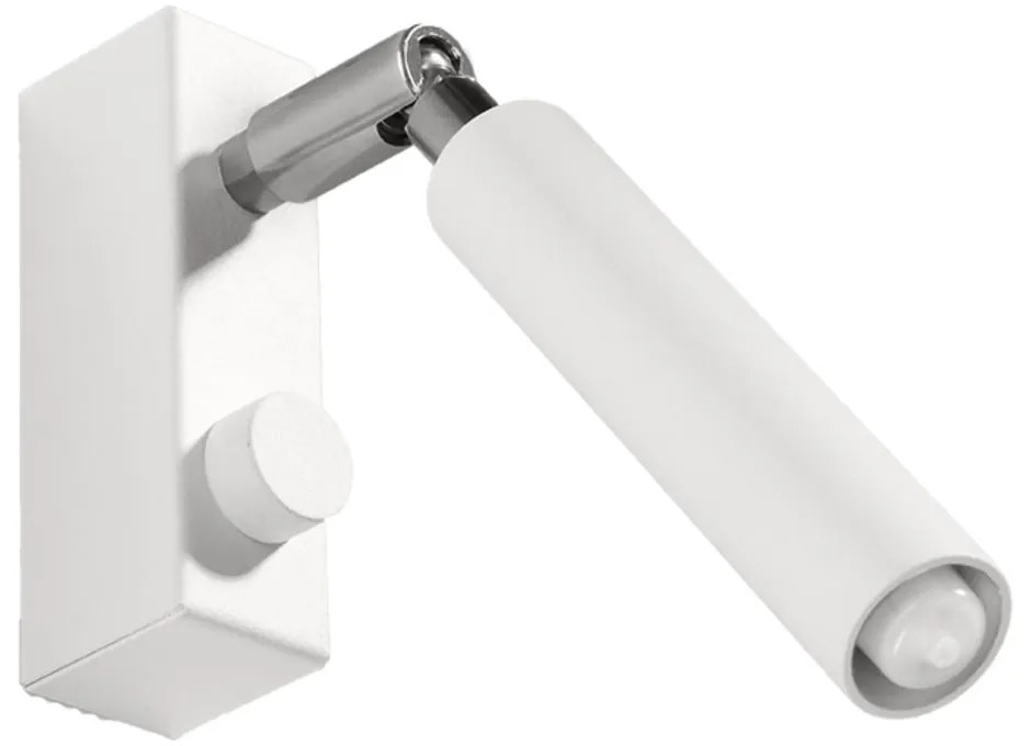 Biała lampa punktowa 10x3 cm Tiden – Sollux