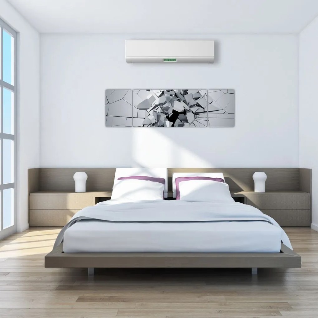 Obraz abstrakcja 3D (170x50 cm)