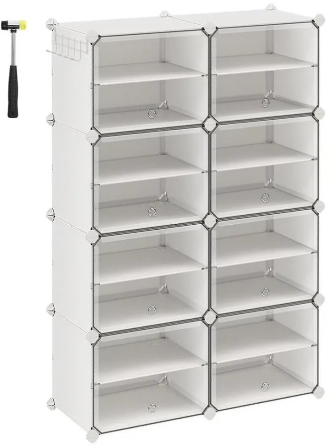 Modułowy regał z przegródkami BOXIFY biały