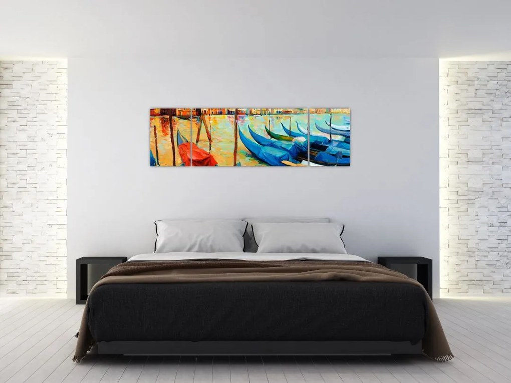 Obraz - Port w Wenecji (170x50 cm)