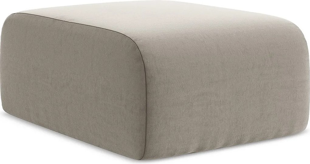 Pufa - z tkaniny welwetowej - kreci - LANI