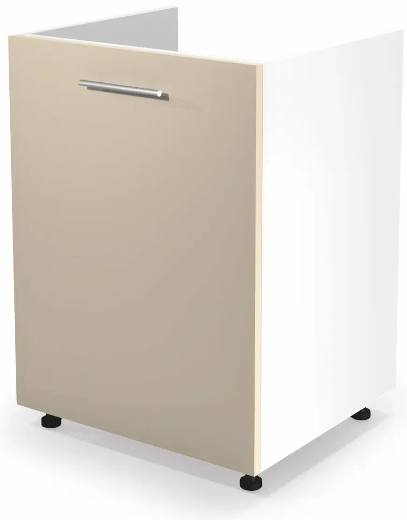 Szafka pod zlew 60 VENTO DK-60/82 beżowy połysk HALMAR