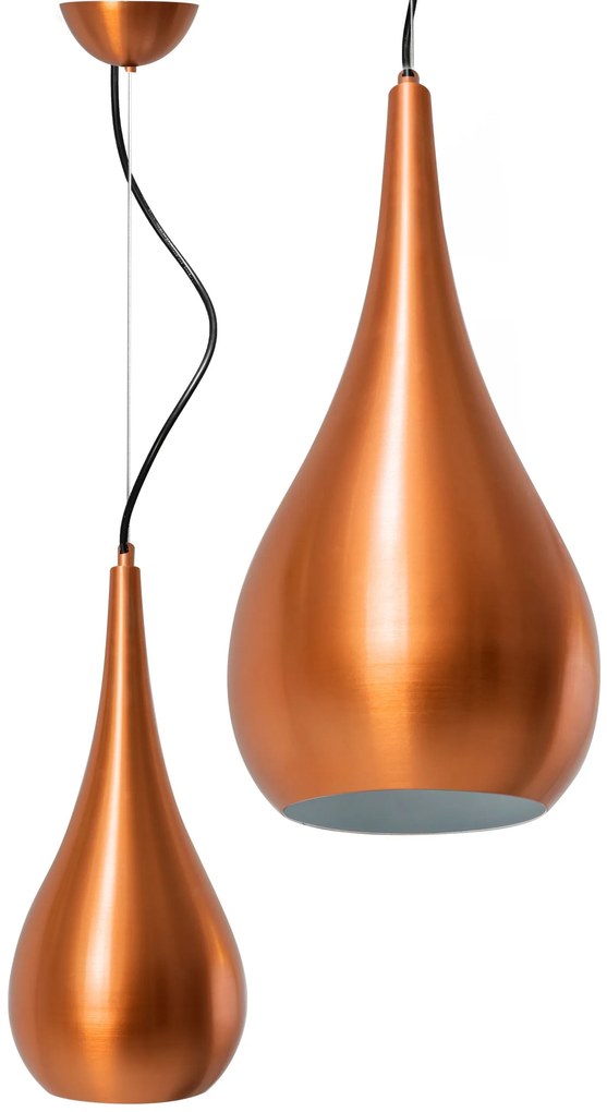 Lampa Sufitowa Wisząca Loft Metalowa  APP378-1CP Złota