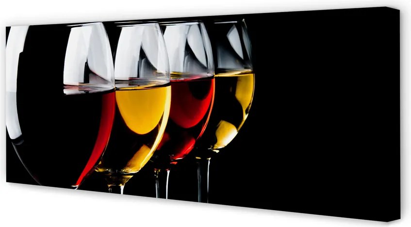 Fotoobraz na płótnie Minimalistyczne Kieliszki W Czerni