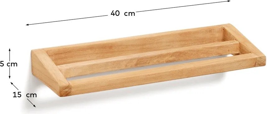 Drewniany wieszak na ręczniki w naturalnym kolorze Vedel – Kave Home