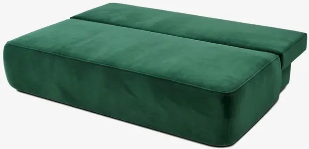 Sofa z Funkcją Spania ARVETO Zielona Welurowa Nowoczesna