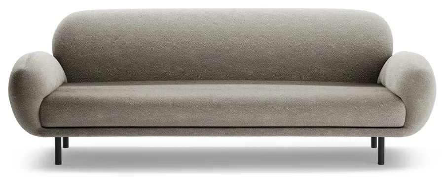 Szara sofa z materiału bouclé 208 cm Poppy – Micadoni