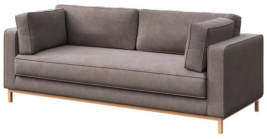 Jasnobrązowa aksamitna sofa 222 cm Celerio – Ame Yens