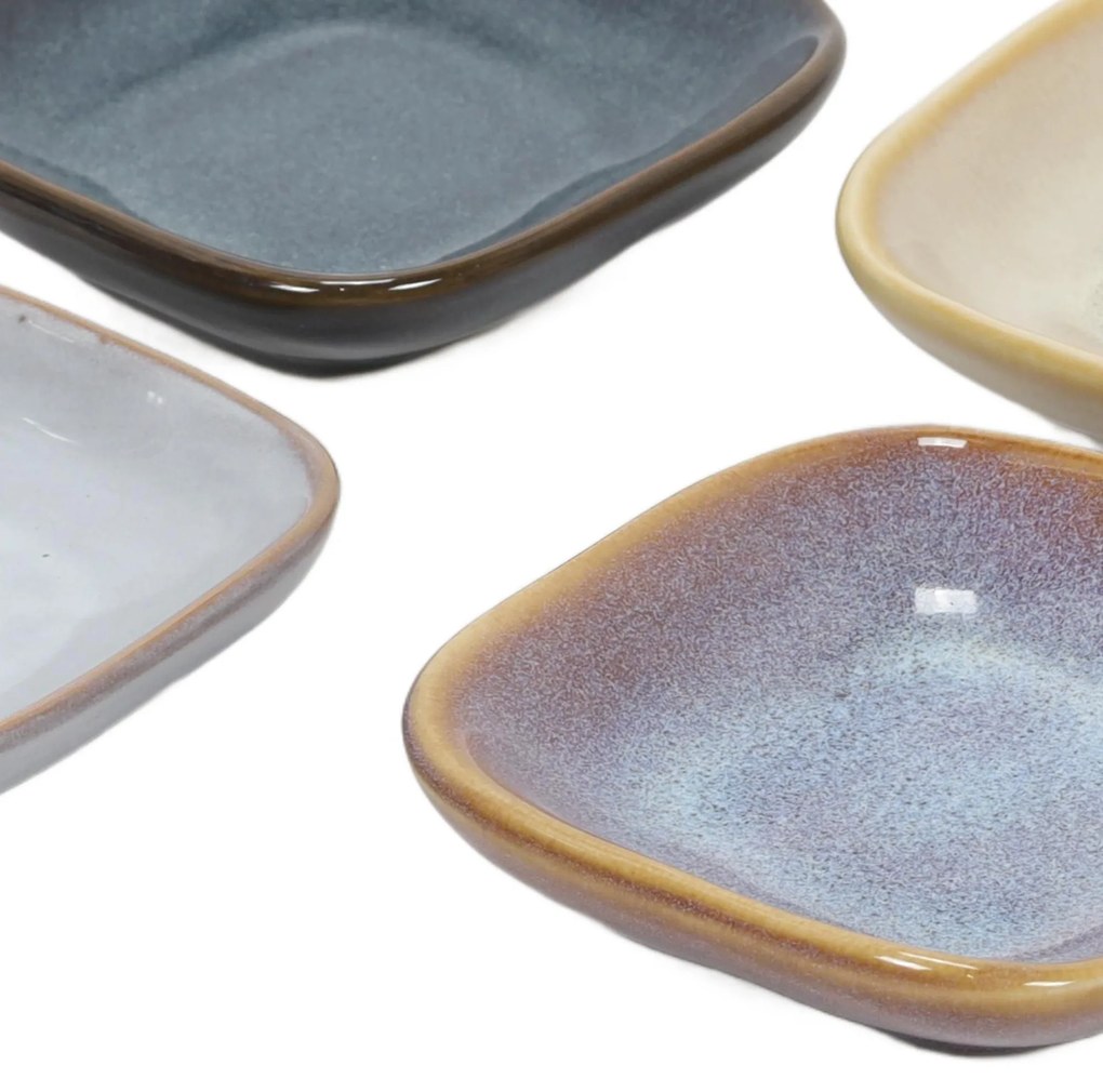 Zestaw miseczek na przekąski w różnych kolorach, 4 szt.