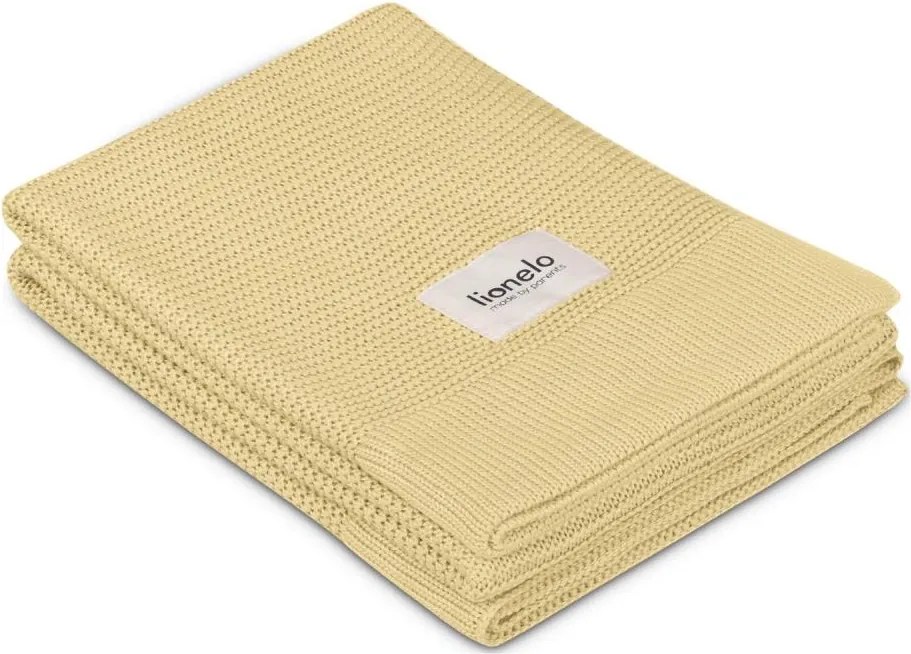 Lionelo - Kocyk bambusowy BAMBOO BLANKET 75x100 cm Cytrynowy