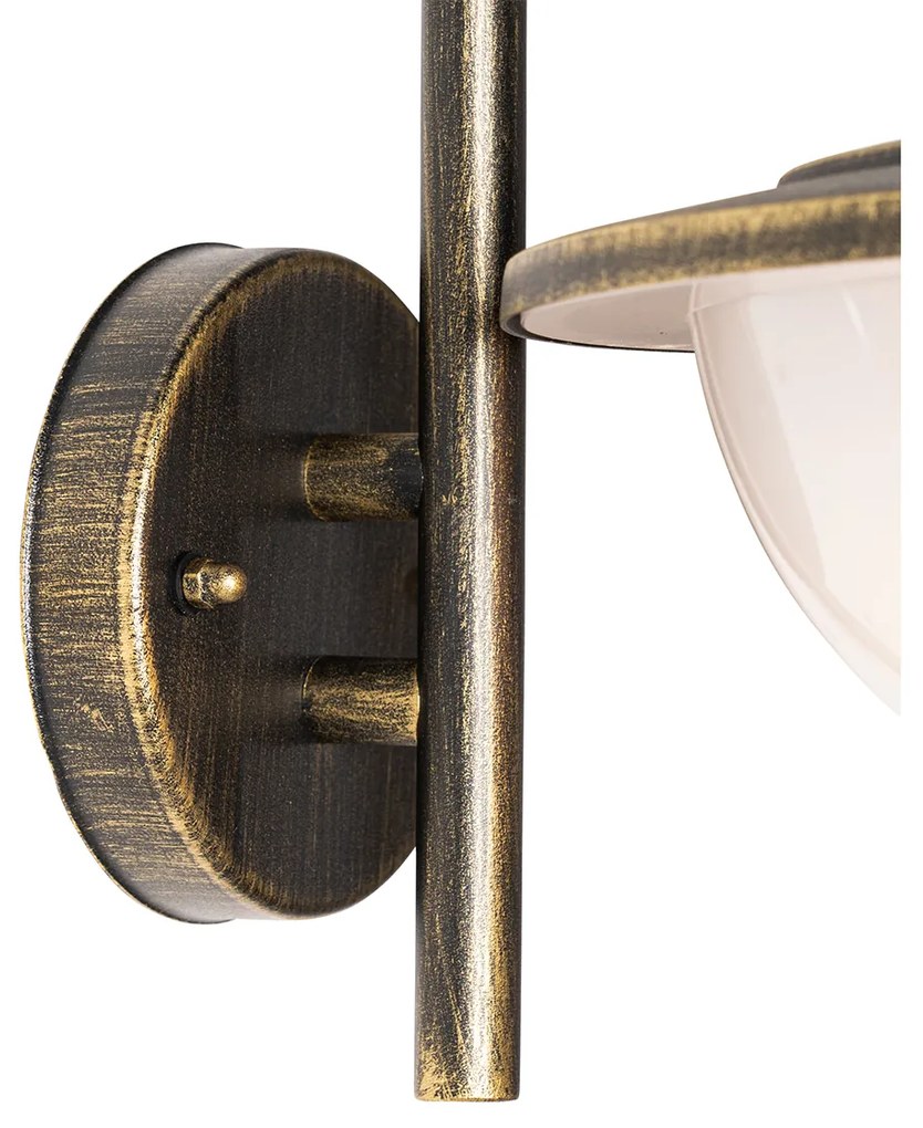 Zewnetrzna Klasyczna lampa ścienna zewnętrzna antyczne złoto IP44 - Bruges klasyczny/Antyczny Oswietlenie zewnetrzne