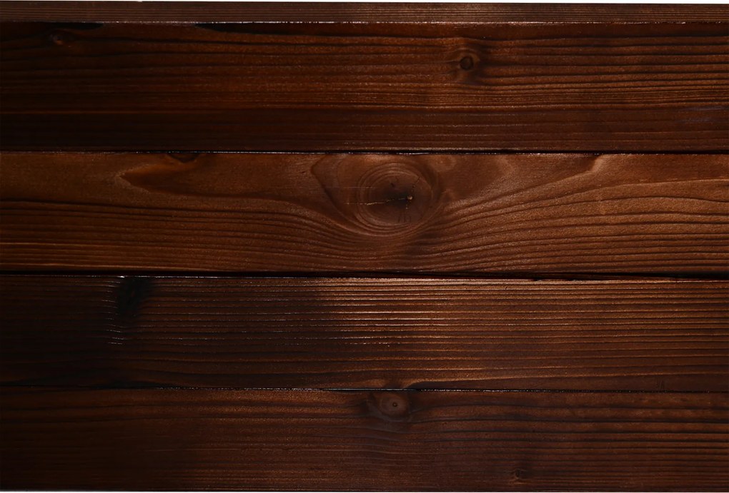 Outsunny skrzynka na kwiaty rośliny warzywa zioła drewniana ciemnobrązowa podwyższone łóżko 60x60x23 cm | Aosom PL