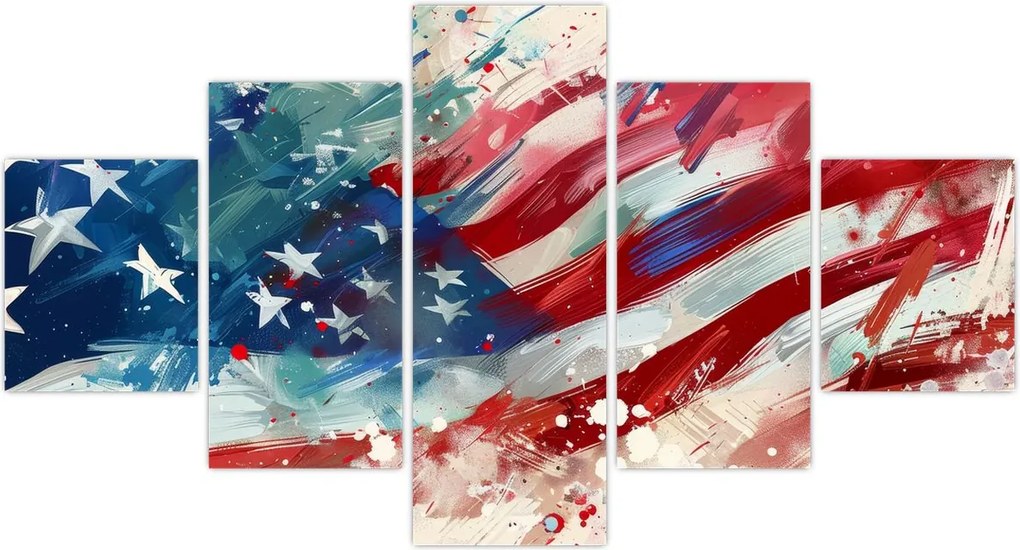 Obraz - Flaga USA (125x70 cm)