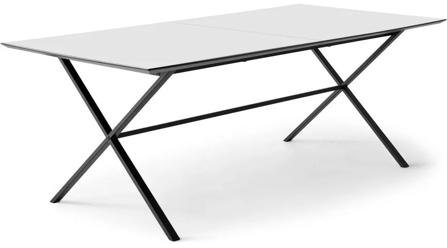 Biały rozkładany stół z białym blatem 100x210 cm Meza – Hammel Furniture