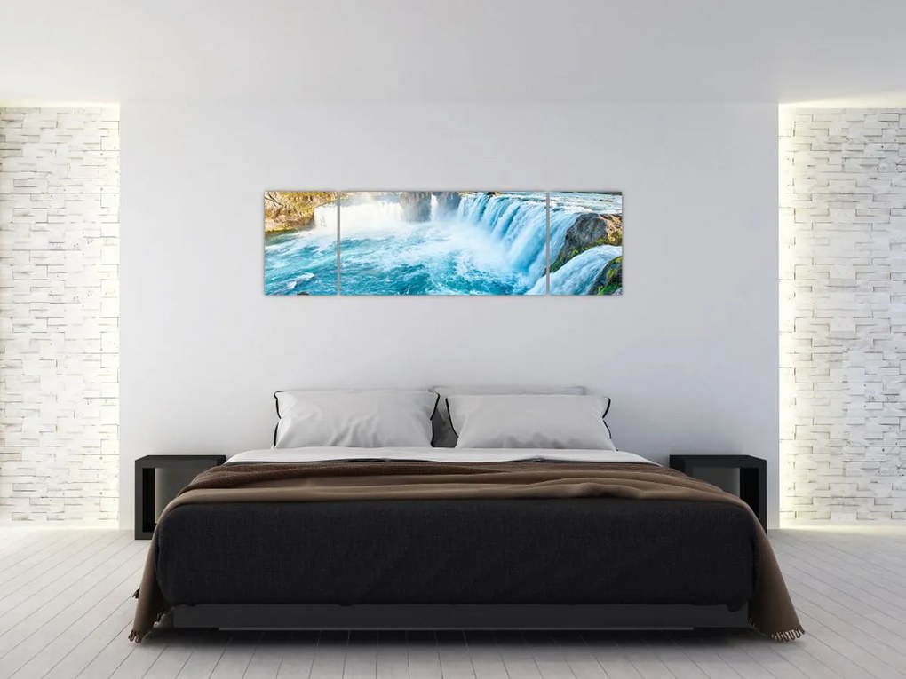 Obraz - Wodospad Godafoss (170x50 cm)