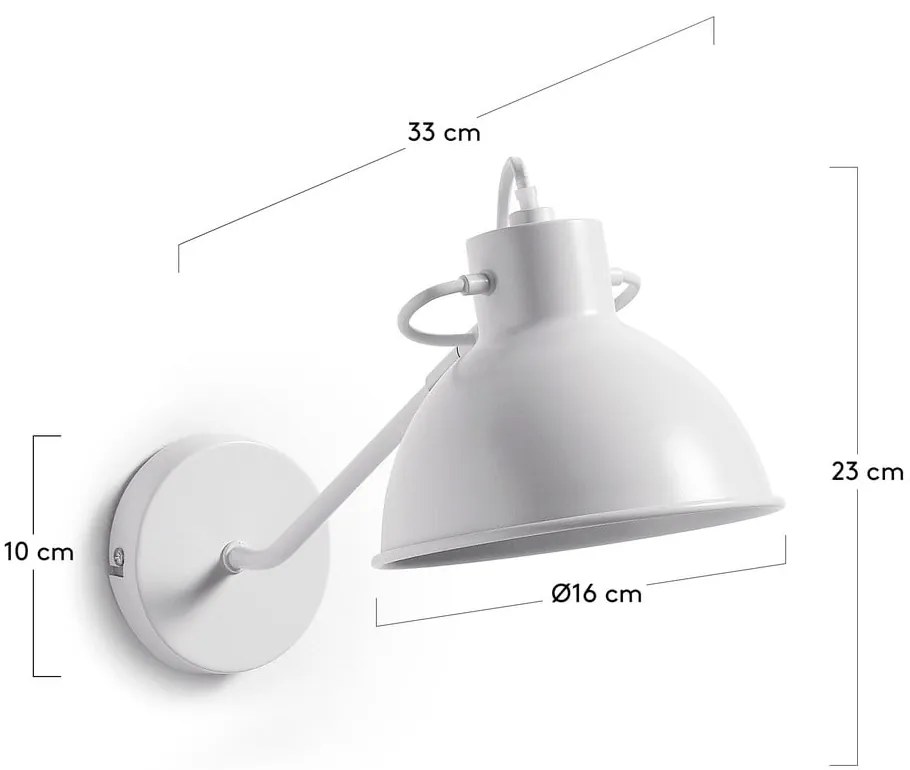 Biały kinkiet Offelis – Kave Home