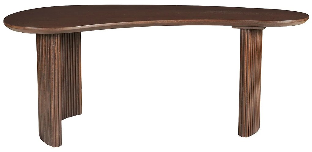 Stolik kawowy z drewna akacjowego - Naturalny ciemny - TAMENIA marki Maison Céphy