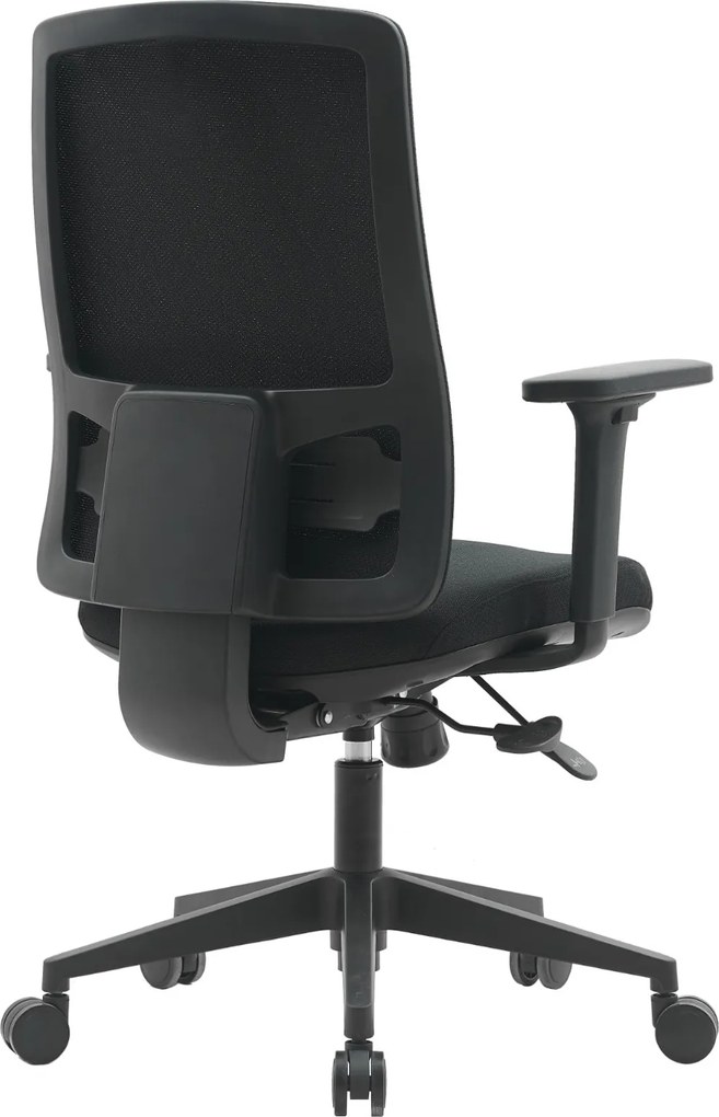 Fotel biurowy z mechanizmem synchronicznym Popstar Lux, zgodny z normą BHP