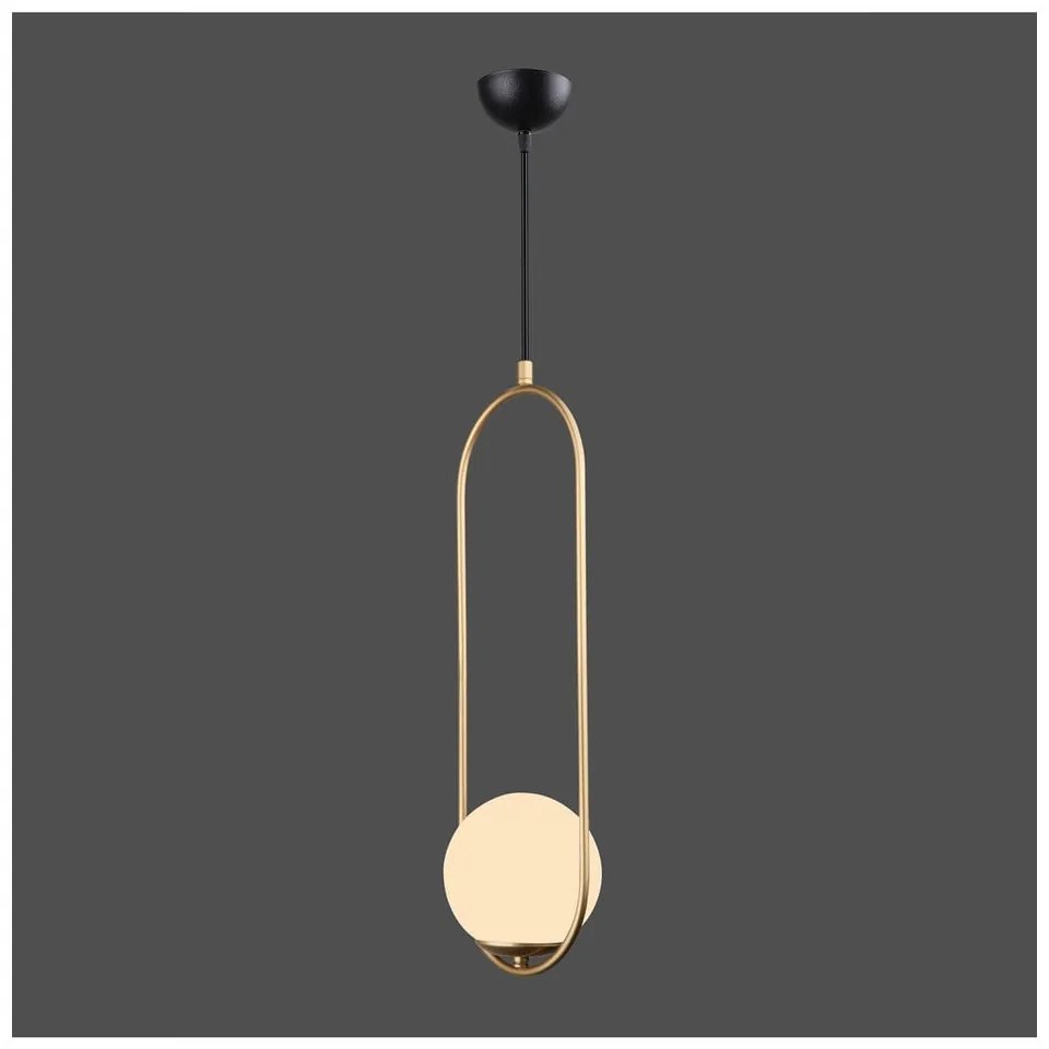 Lampa wisząca w kolorze złota Squid Lighting Arch, wys. 146 cm