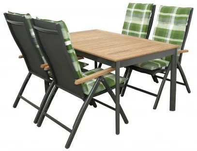 CONCEPT teak FSC - ogrodowy aluminiowy fotel rozkładany