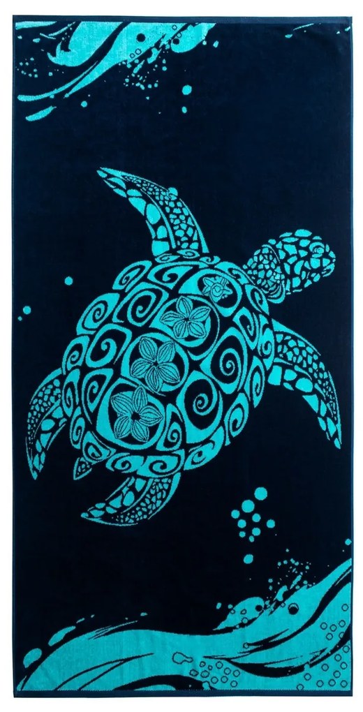 DecoKing Ręcznik plażowy Turtle, 90 x 180 cm