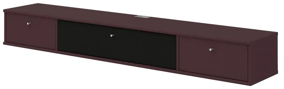 Bordowa szafka pod TV Mistral 035