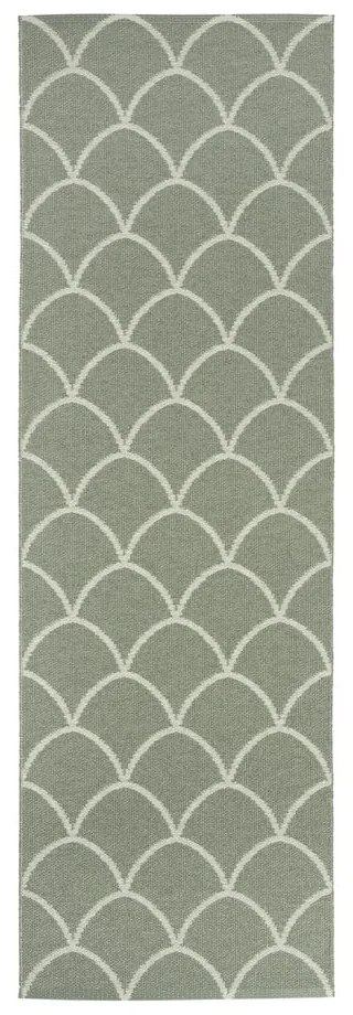 Zielony chodnik odpowiedni na zewnątrz 70x225 cm Kotte Army Sage – Pappelina