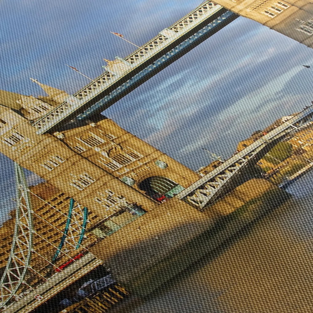 Obraz - Tower Bridge (z zegarem) (90x30 cm)