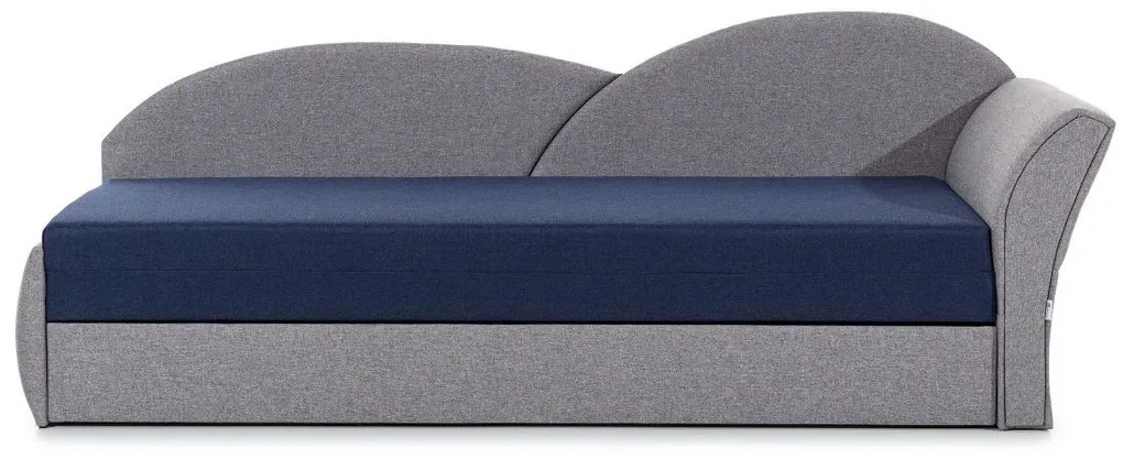 Sofa rozkładana z funkcją spania AGA granatowa/zielona lewa ELTAP