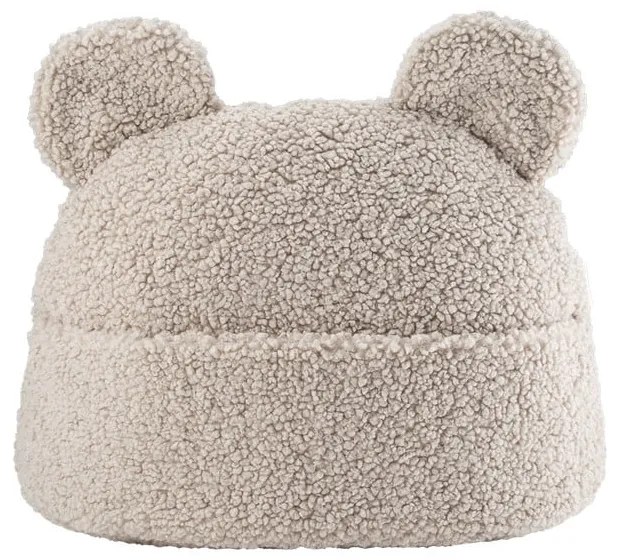 Jasnobrązowa poduszka na sofę dziecięcą z materiału bouclé Teddy Pouch – Wigiwama