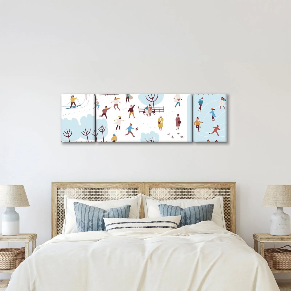 Obraz - Wesołej zimy (170x50 cm)