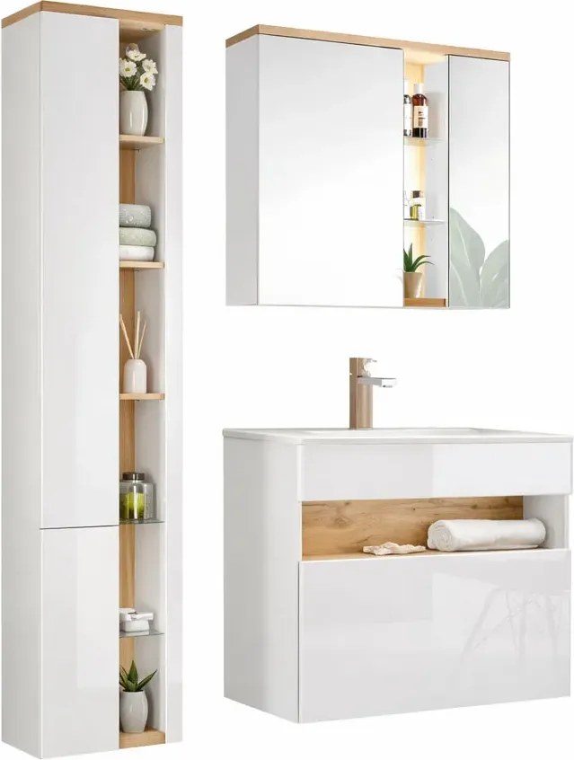 Komplet mebli łazienkowych 80 cm W8-F42