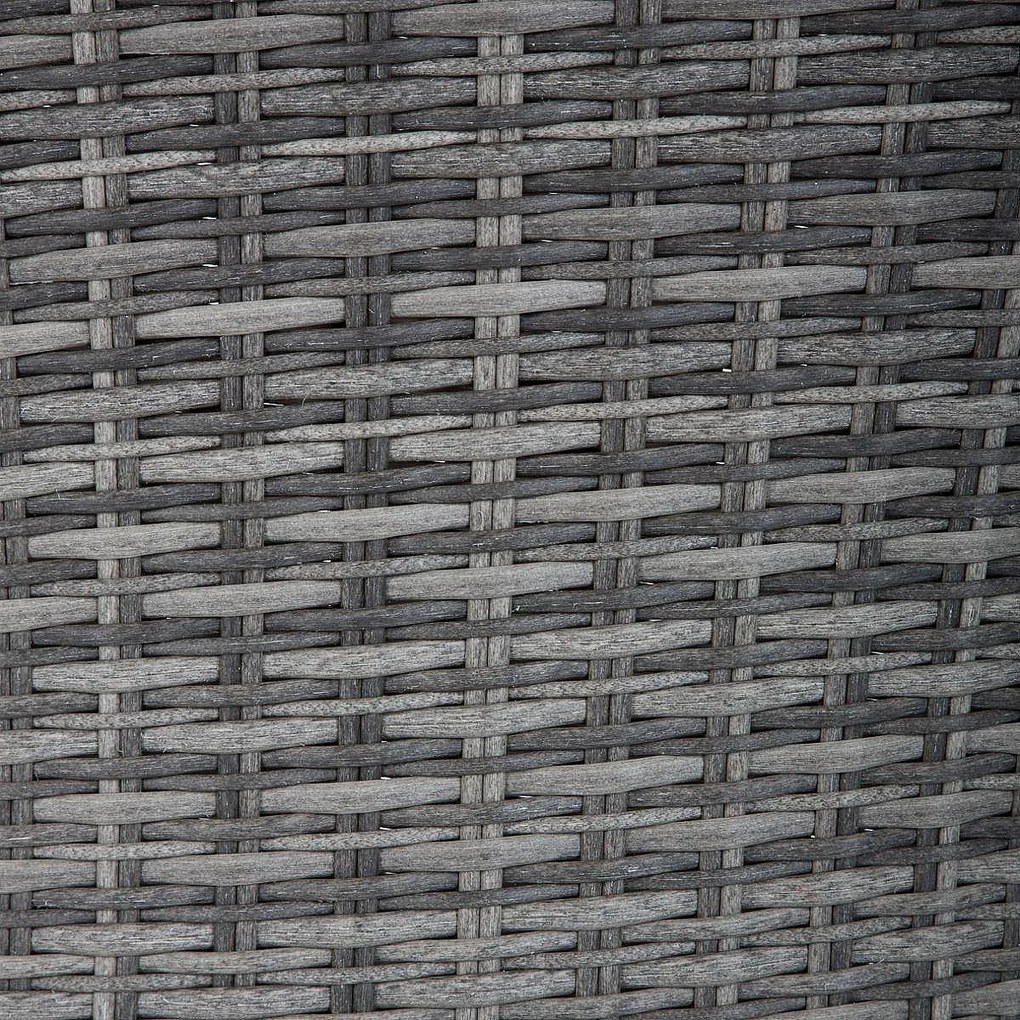 Rattanowy zestaw do jadalni BORNEO LUXURY 1 + 8 (szary)