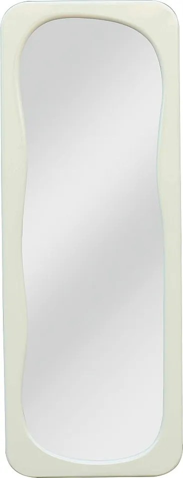 Lustro organiczne z błyszczącym wykończeniem - szer. 60 x wys. 160 cm - Kość słoniowa - HAIMEI