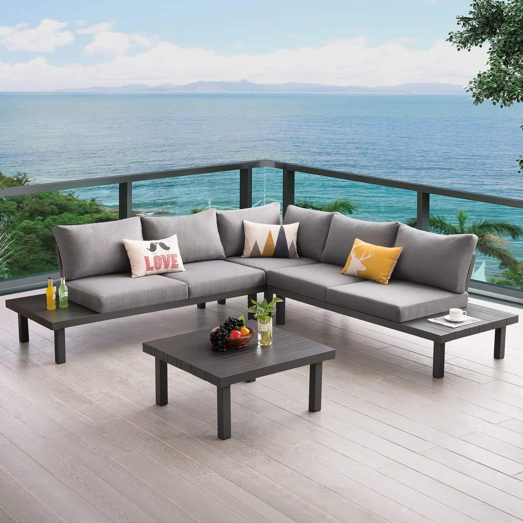 Zestaw mebli ogrodowych Solange antracyt PATIO