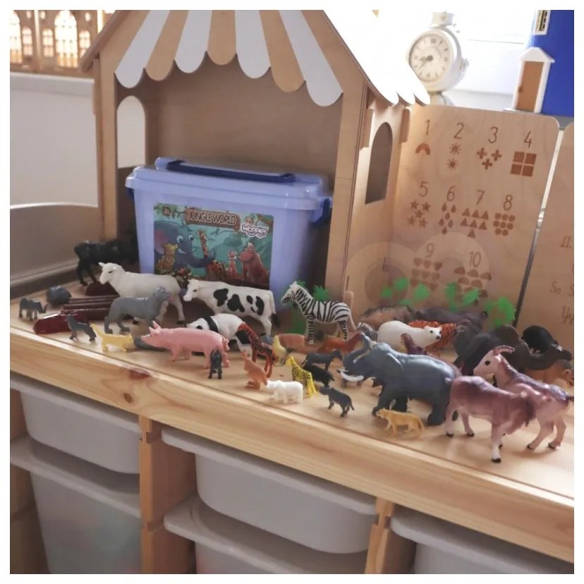 Woopie zestaw figurki zwierzęta xxl 58 szt.