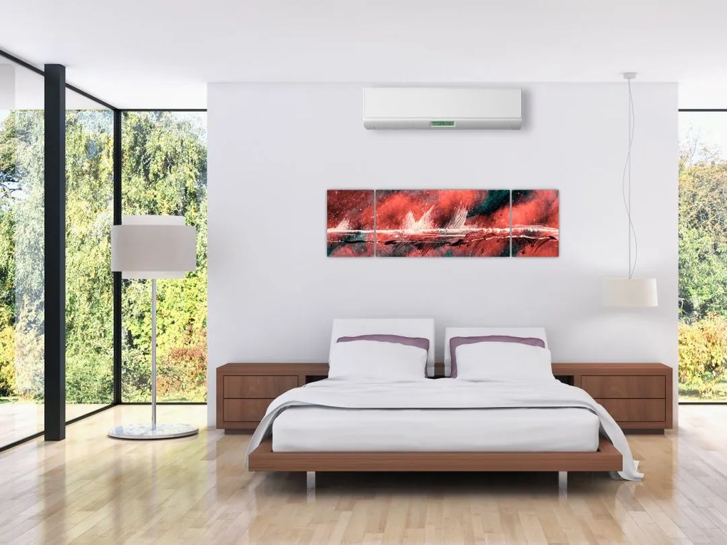 Obraz - Wybuch nafty (170x50 cm)