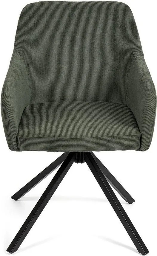 Zielony tapicerowany fotel jadalniany Lunio – Bonami Essentials