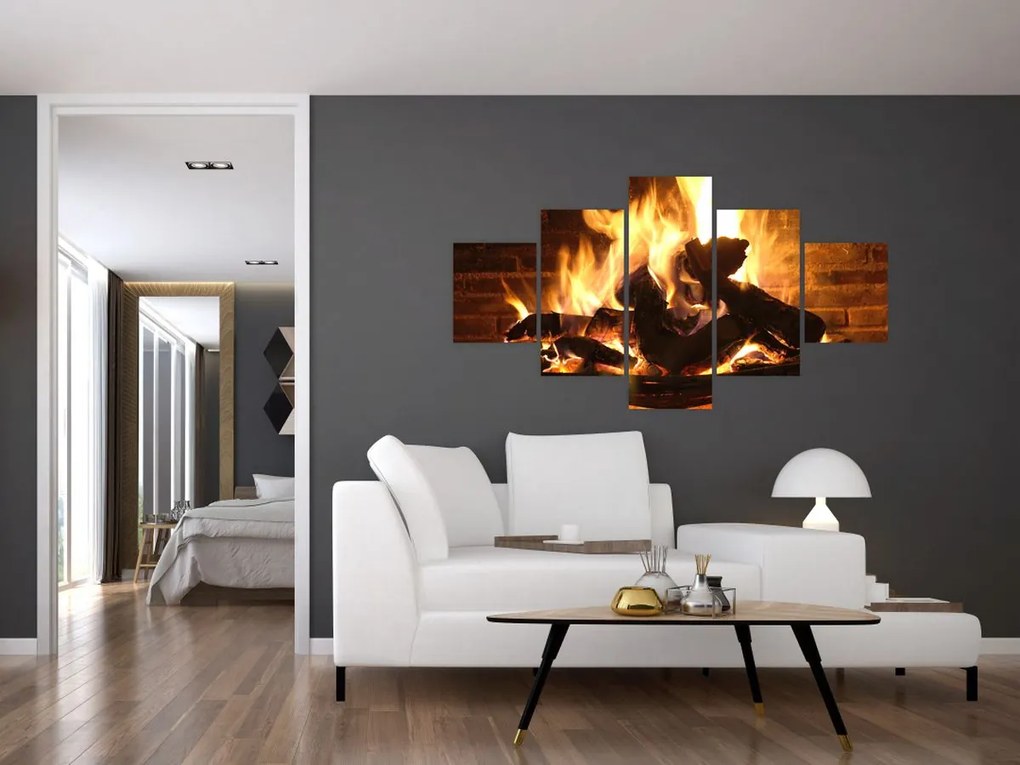 Obraz - Ogień (125x70 cm)