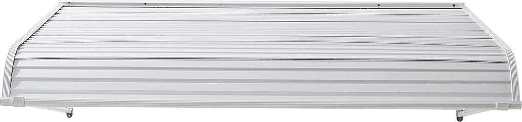 Przewór na Drzwi Wejściowe SucceBuy, 152,4x106,6 cm, Markiza na Drzwi Zewnętrzne z Aluminium, Schronienie Ochronne Przed Deszczem, Śniegiem, Słońcem, dla Balkonów