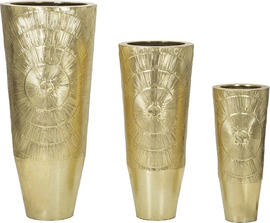 Doniczka Goldely Tris cm Ø50,8X114,9-40X92,7-29,8X70,5