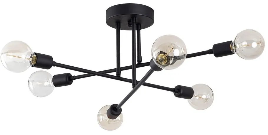 Czarna lampa sufitowa Opviq lights Flower