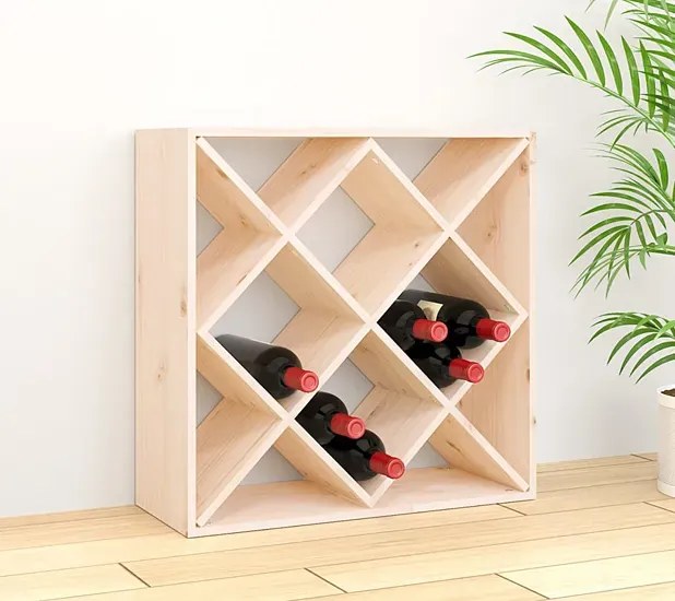 Klasyczny regał na wino z drewna sosnowego - Alwira