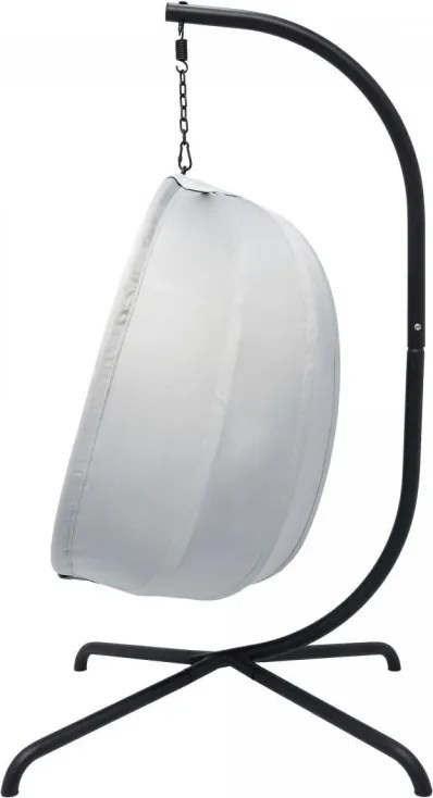 Fotel bujany podwieszany MIADOMODO szary, nośność 160 kg