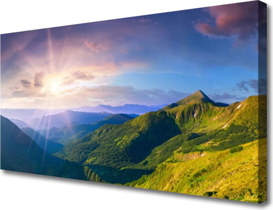 Obraz canvas Słoneczna Hala pod Szczytami