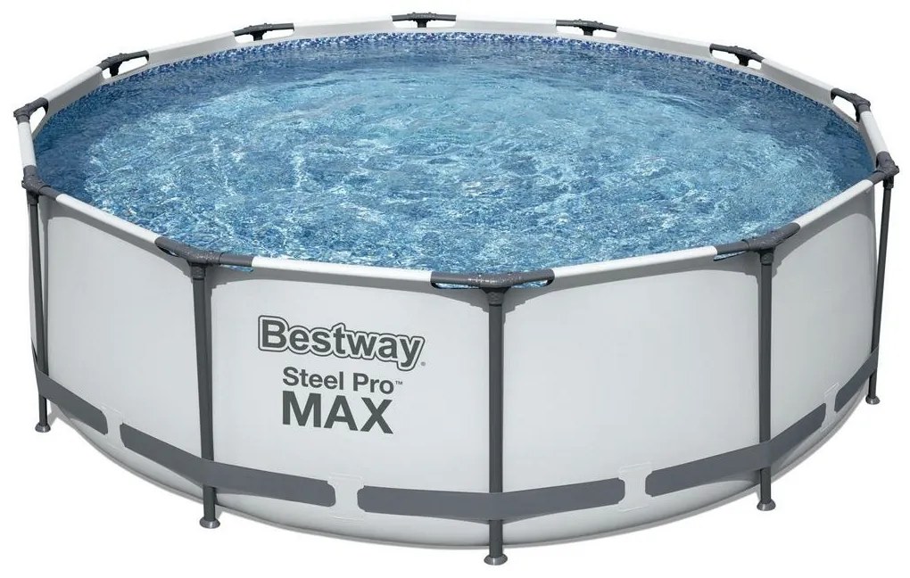 Bestway 56418 Basen naziemny Steel Pro MAX, 366 x100 cm, z filtracją i schodkami