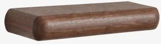 Zestaw 2 Drewnianych Półek Ściennych Carmen ↔︎ 90 Cm & Ciemny Akacjowy Brąz - Sklum
