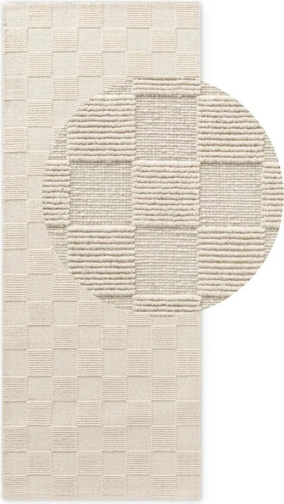Dywan  wełniany Villeroy &amp; Boch 1766 Scala naturalnie kremowy  80cm x 200cm