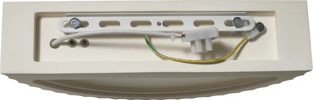 Skandynawska Lampa Ścienna Beżowa Organiczna - Gips