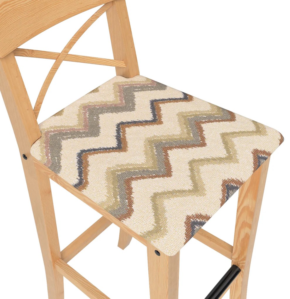 Pokrowiec na krzesło barowe Ingolf z tapicerowanym siedziskiem